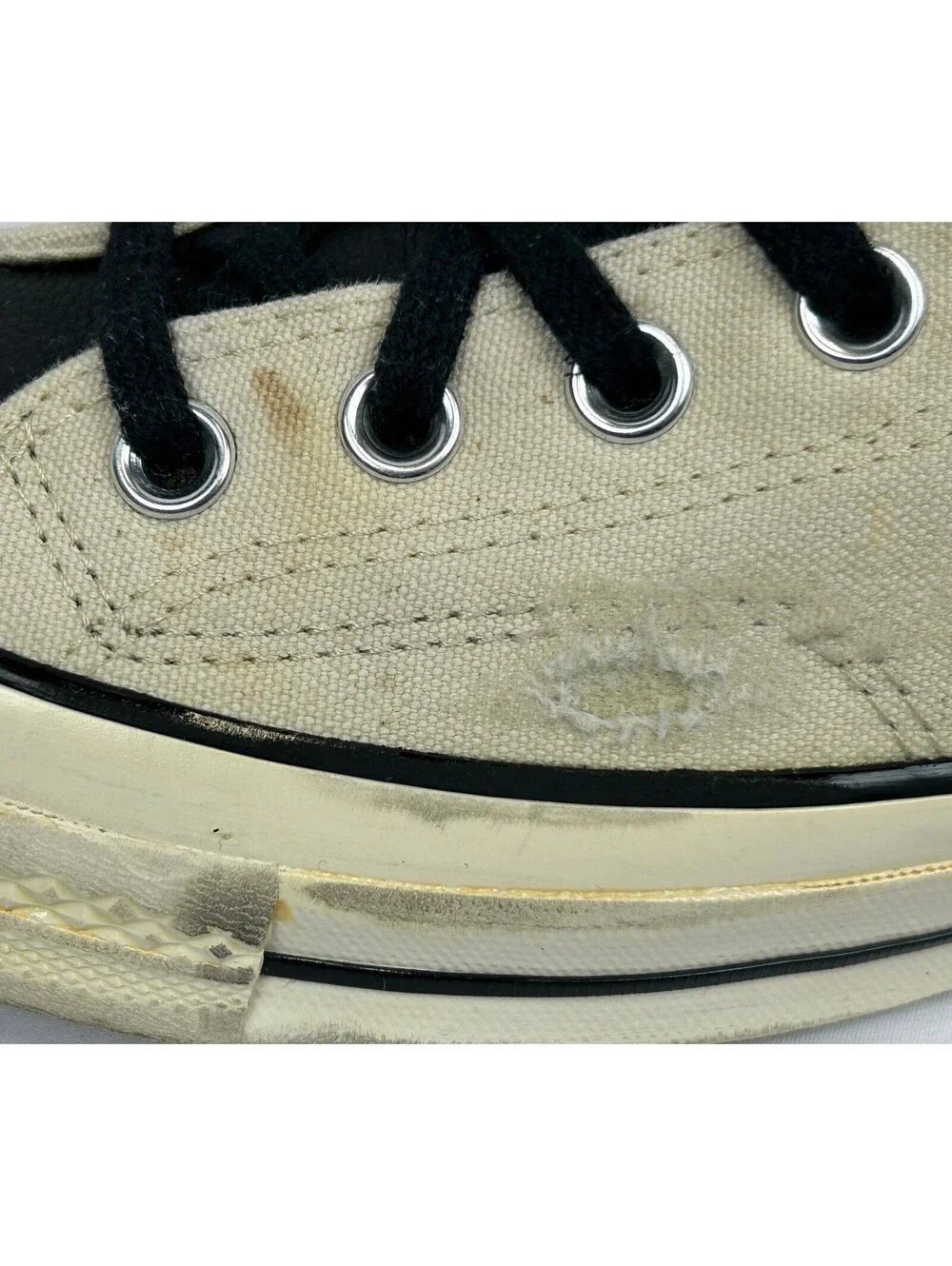 Converse Chuck 70 Hi Fear of God Essentials Ivory Black Men's 10.5 167955C Shoes